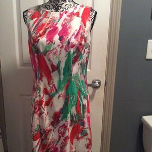 AGB Spring water color dress sleeveless 10